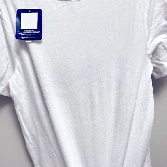 Champion Big Script Crewneck T-Shirt white, boys shirt L - Picture 4 of 4
